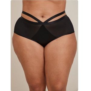 TORRID NWT Strappy Satin Tanga Panty With Open Bum